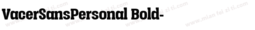 VacerSansPersonal Bold字体转换